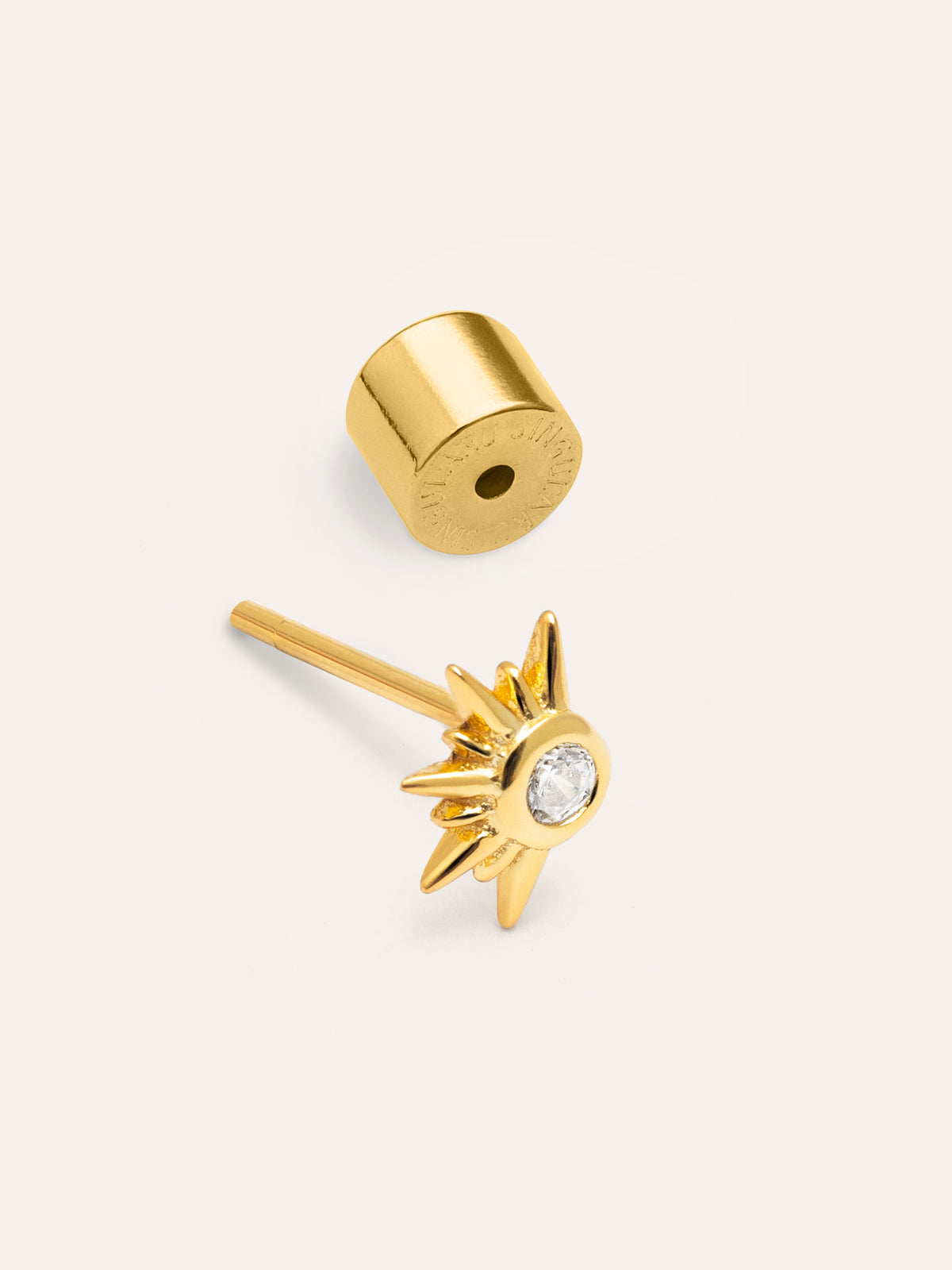 Imagen detalle de Losse oorbel Solar verguld