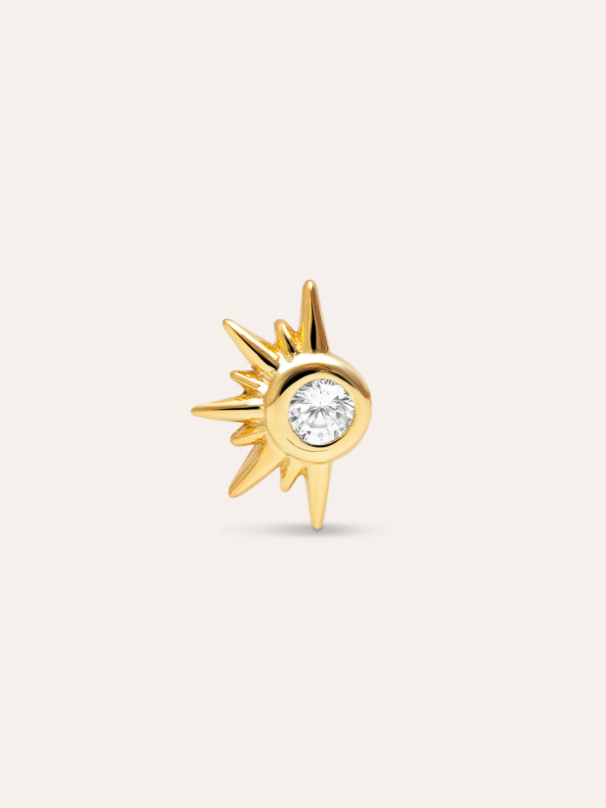 Losse oorbel Solar verguld