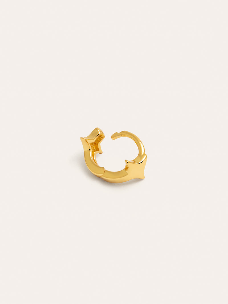 Pendiente Suelto Tiny Star Plata Baño Oro