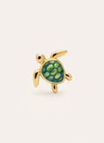 Pendiente Suelto Tortuga Baño Oro