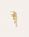 Pendiente Suelto Triple Drip Baño Oro