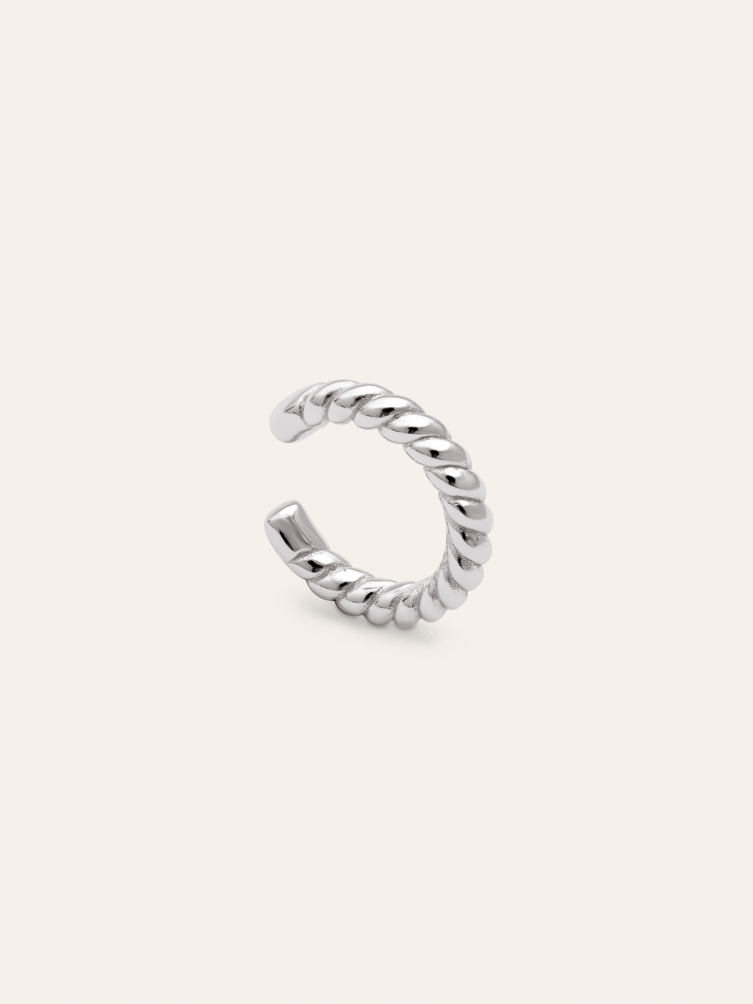 Pendiente Suelto Ear Cuff Tressia Plata