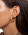 Cleo M Colors Gold Hoop Single Earring