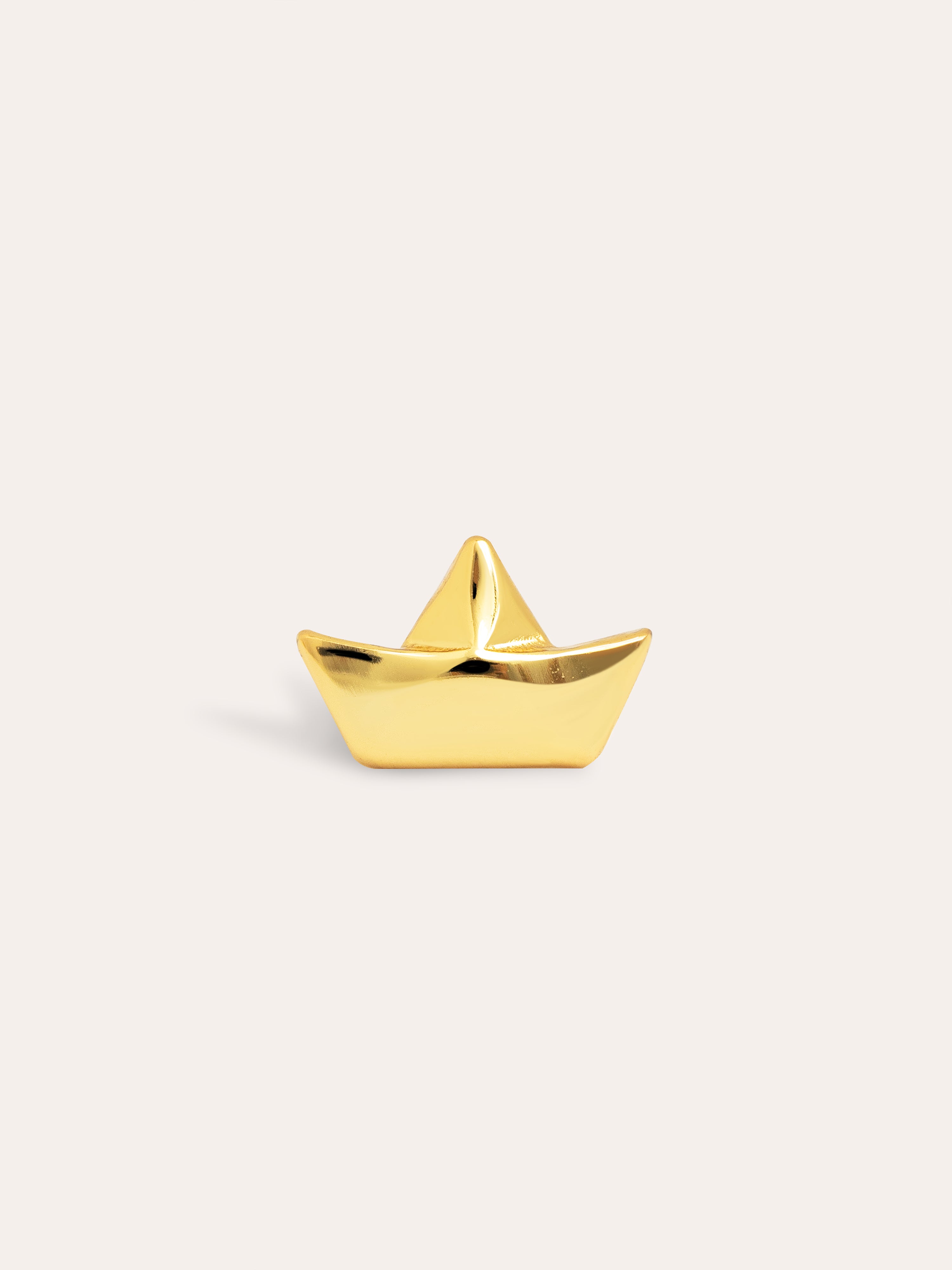 Boat Gold Single Earring