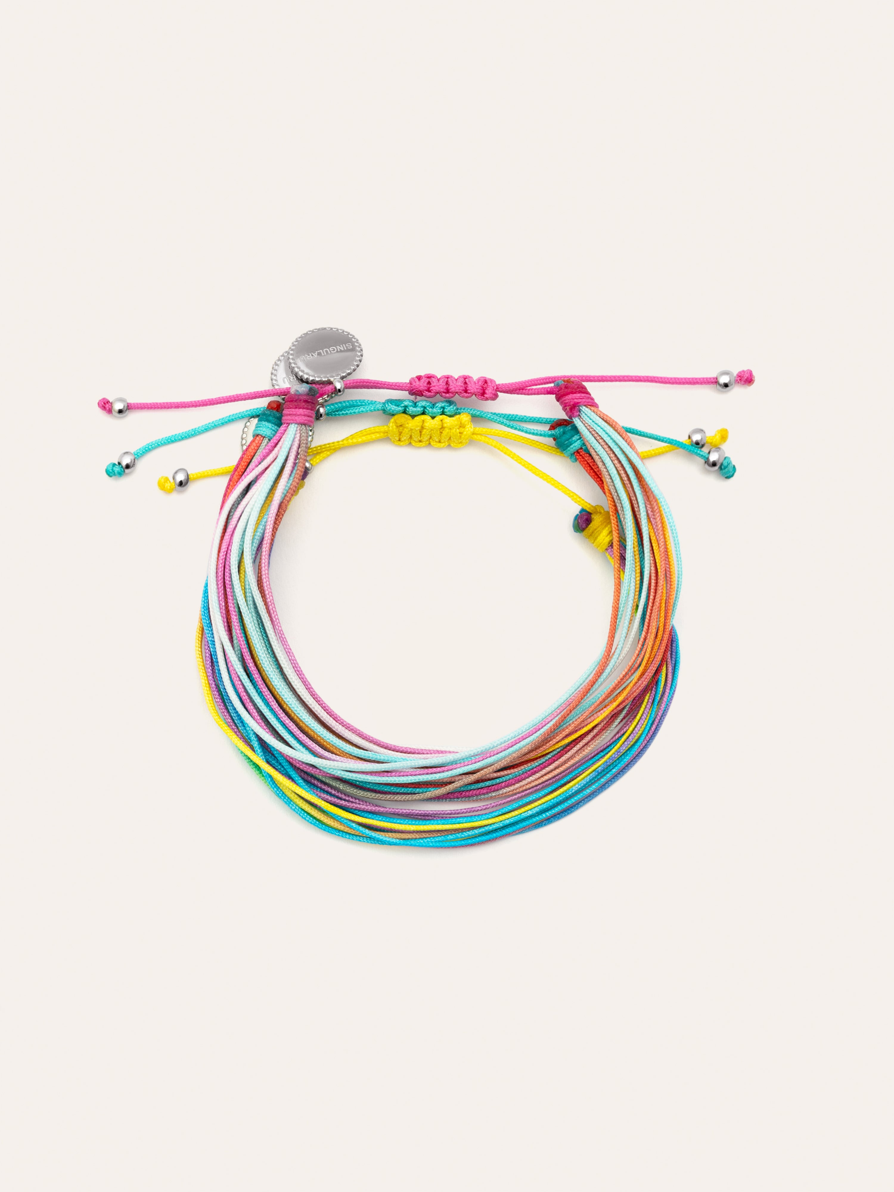 3-Pack Color Rainbow Stainless Steel Bracelets