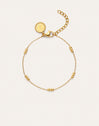 Triple Dots Armband van Staal met Goudlaag