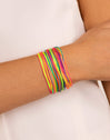 Pack 3 Pulseras Neon Rainbow Fruits Acero