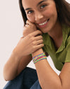 Pack 3 Pulseras Neon Rainbow Fruits Acero
