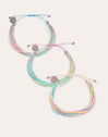 Pack 3 Pulseras Pastel Rainbow Acero