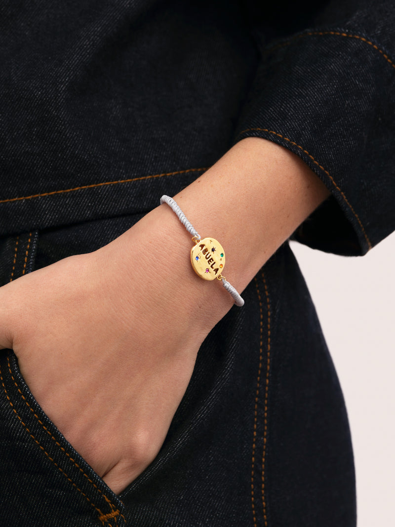 Pulseira Abuela Colors Banho de Ouro