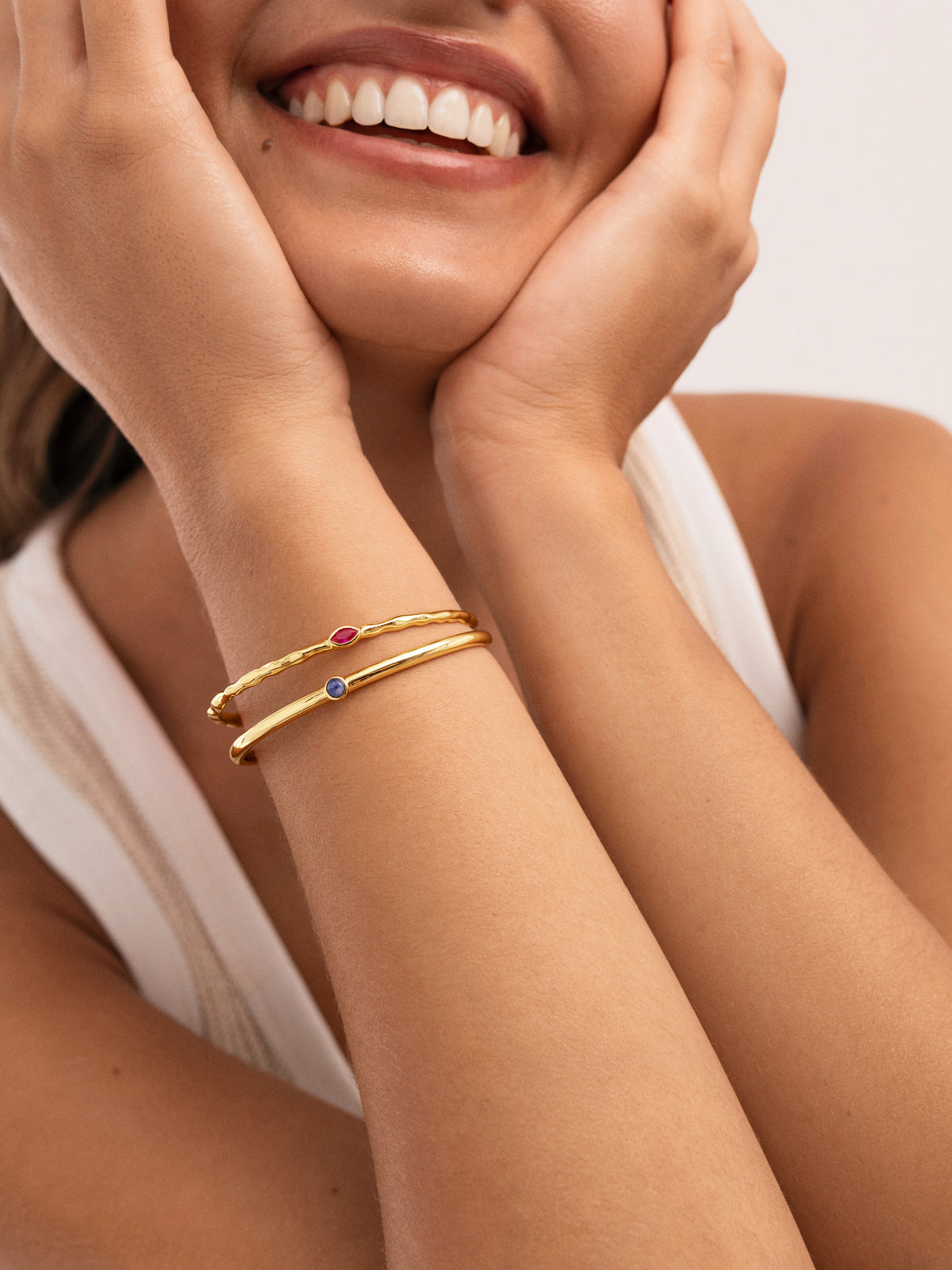 Bracciale Rigido Alma Rosé Placcato Oro - vista 4