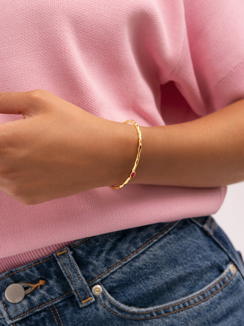 Bracciale Rigido Alma Rosé Placcato Oro