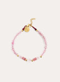 Pulsera Amulet Rose Quartz Acero Baño Oro