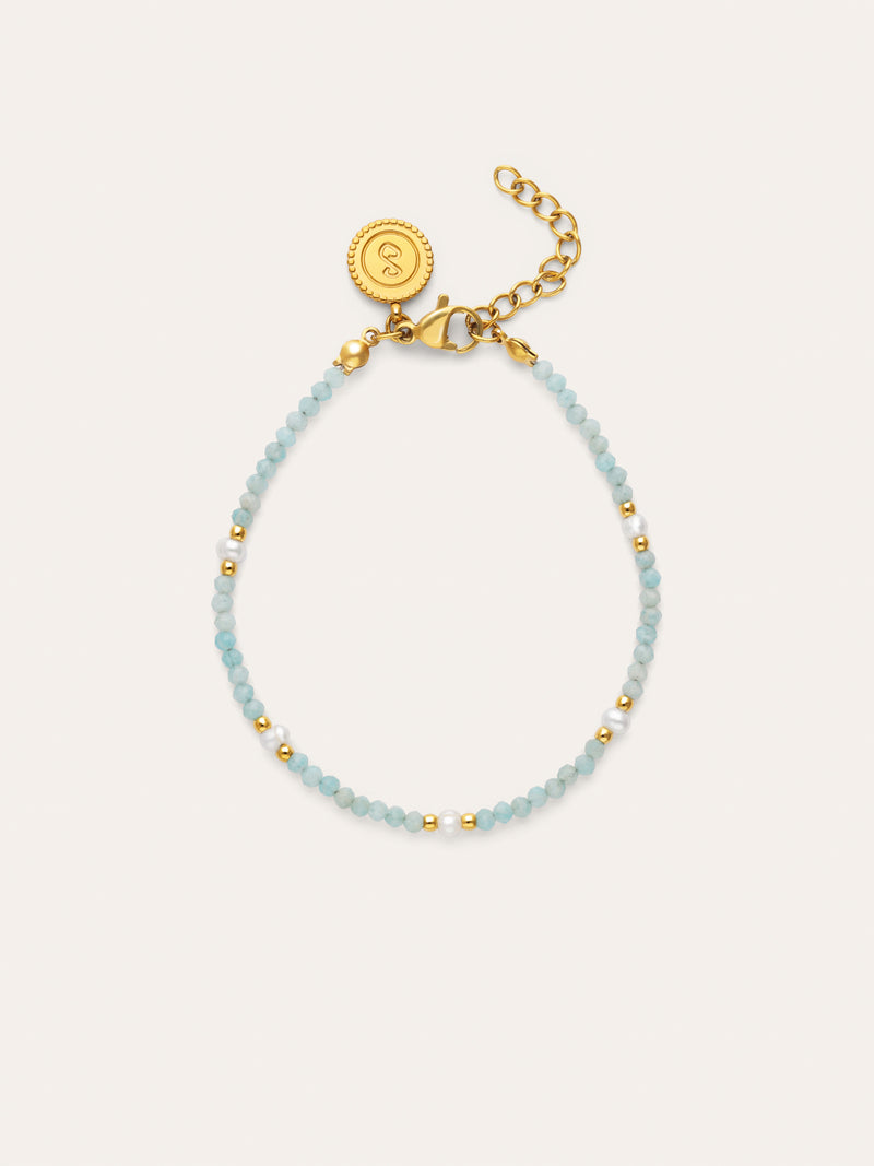 Bracelet Azulina Acier Plaqué Or