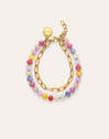 Bracelet Bali Chic Stones Acier Plaqué Or