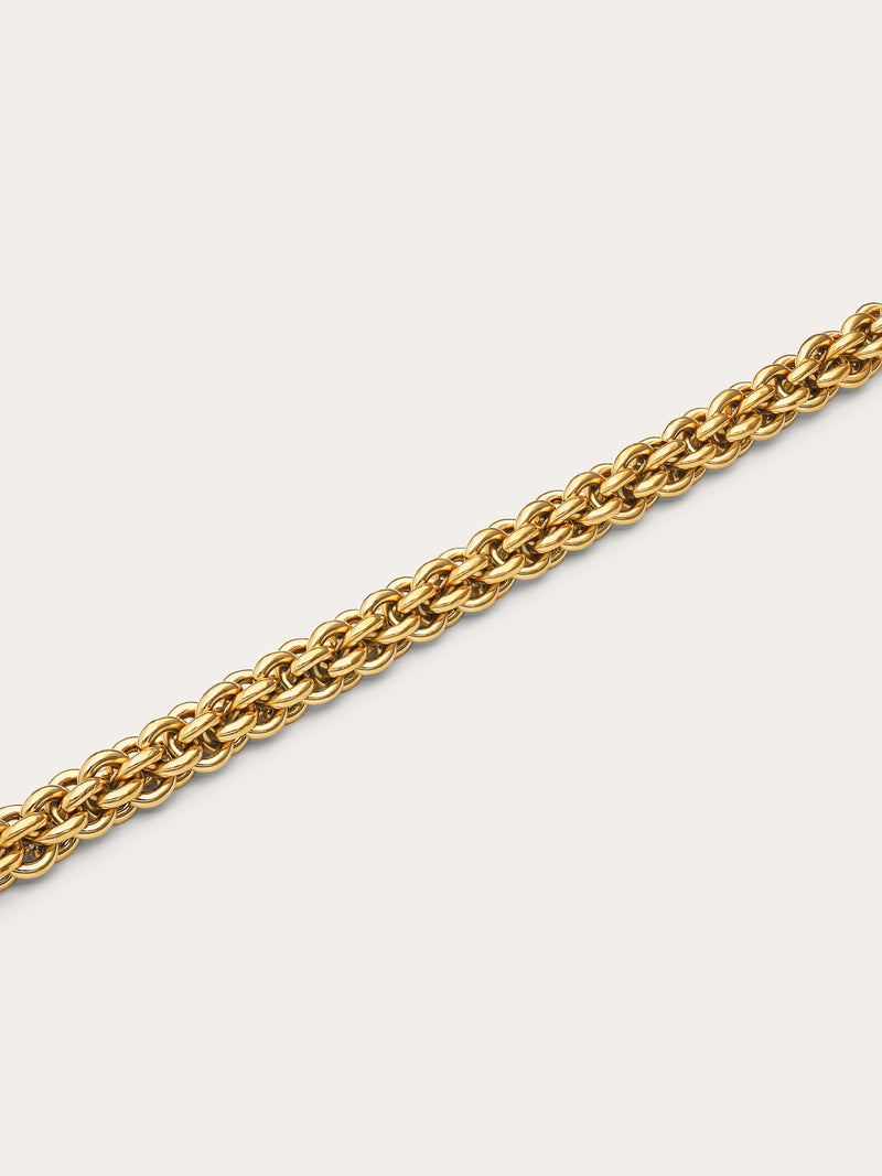 Big Rope Armband Edelstahl, vergoldet