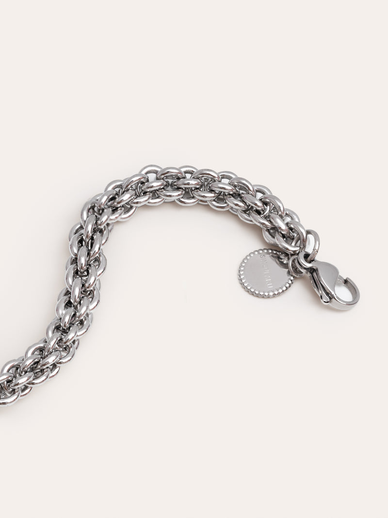Big Rope Armband Edelstahl