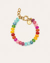 Pulsera Bloom Stones Acero Baño Oro