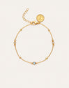 Birthstone-armband met vergulding in 18-karaats goud