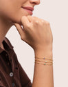 Birthstone-armband met vergulding in 18-karaats goud