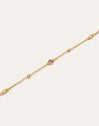 Birthstone-armband met vergulding in 18-karaats goud