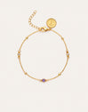 Birthstone-armband met vergulding in 18-karaats goud