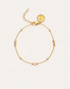 Birthstone-armband met vergulding in 18-karaats goud