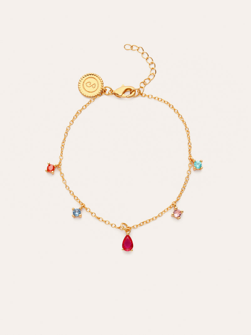 Bracciale Cascade Colors placcato oro