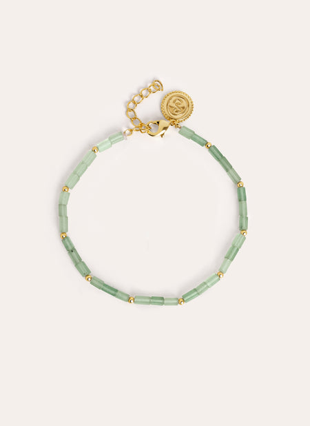 Cala Dots Jade Gold Bracelet 