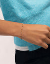 Pulsera Calypso Enamel Dots Acero Baño Oro - puesto en modelo