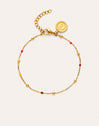 Pulsera Calypso Enamel Dots Acero Baño Oro