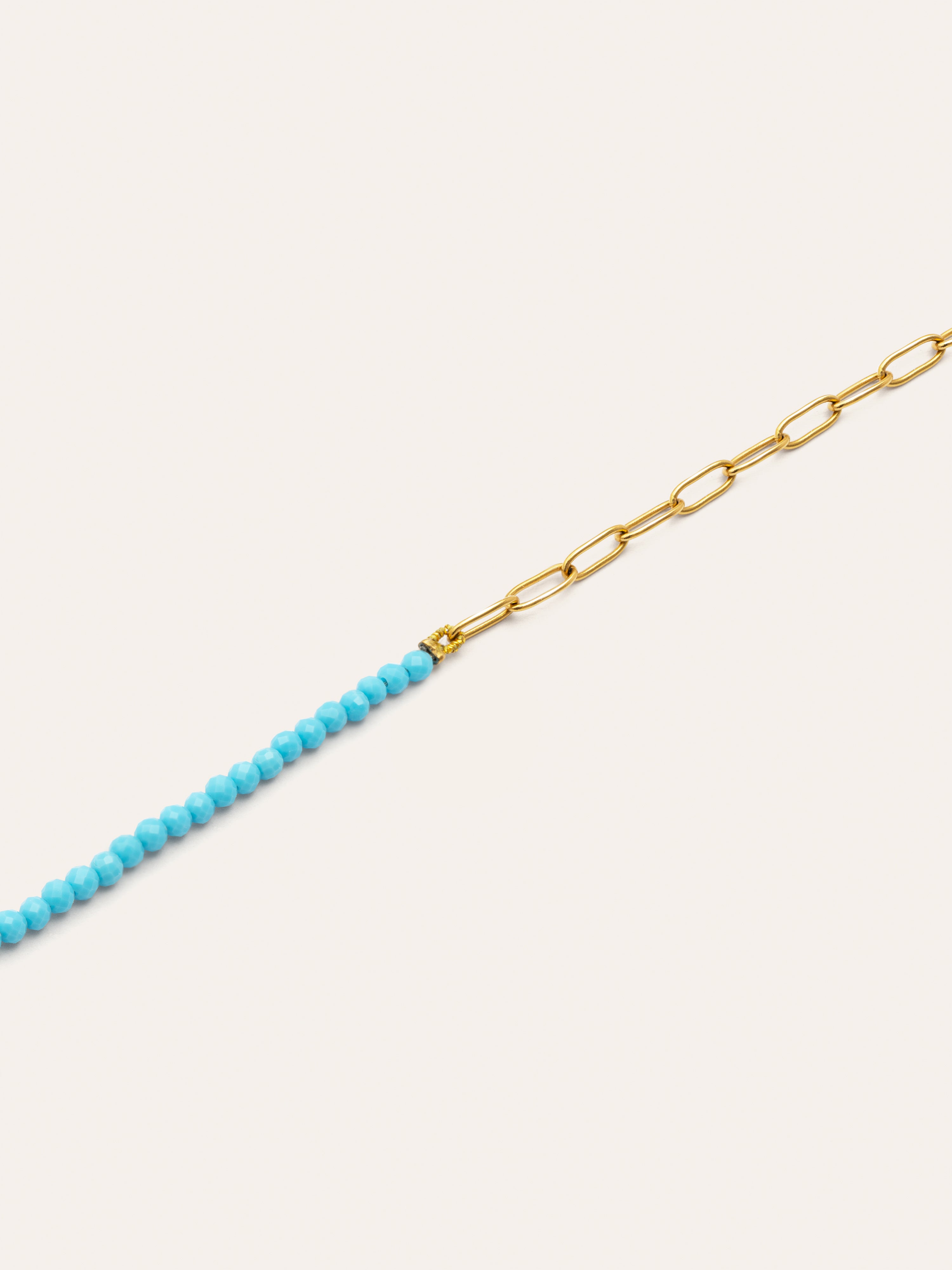 Pulsera Chic Turquoise Acero Baño Oro