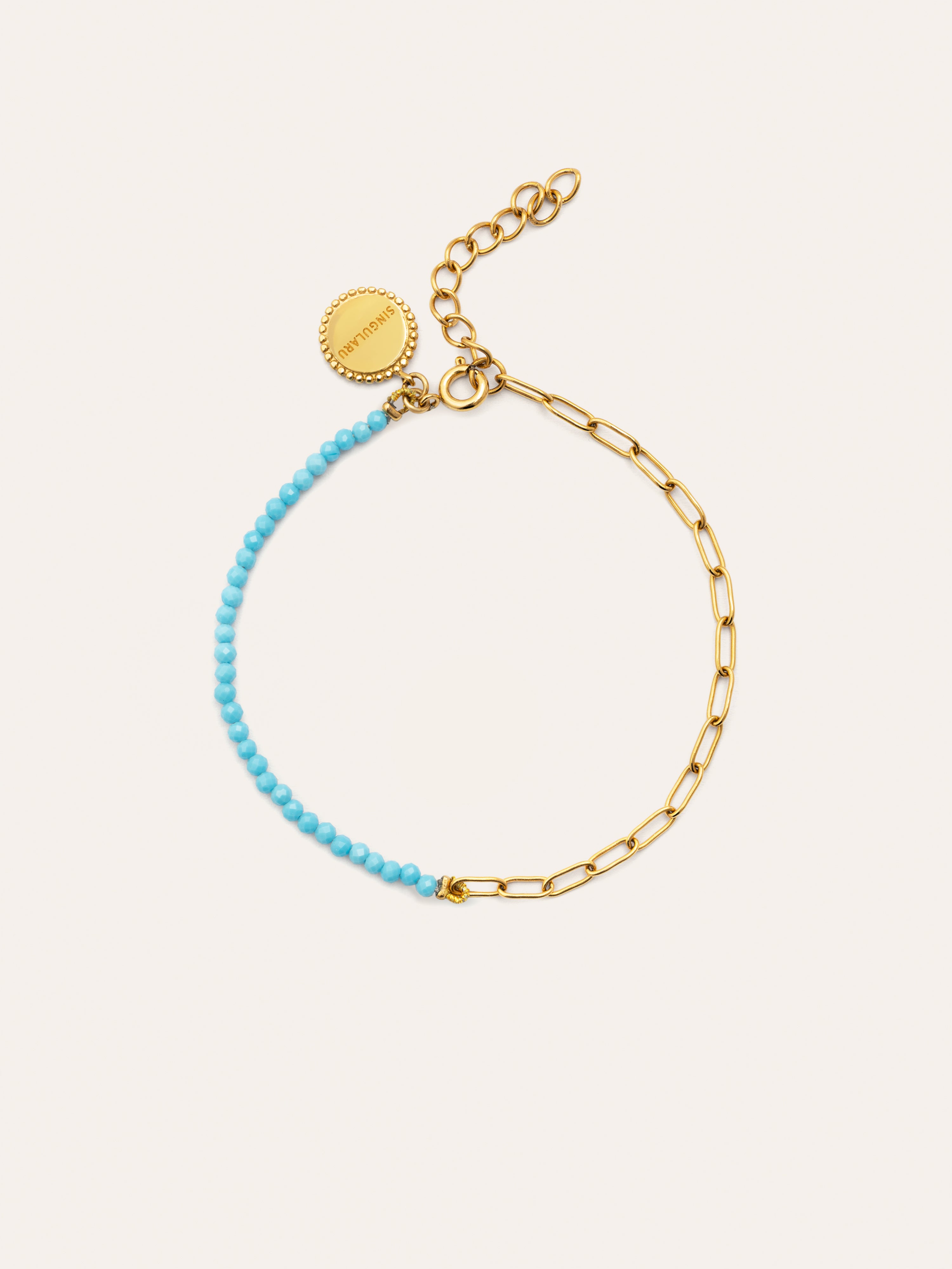 Pulsera Chic Turquoise Acero Baño Oro