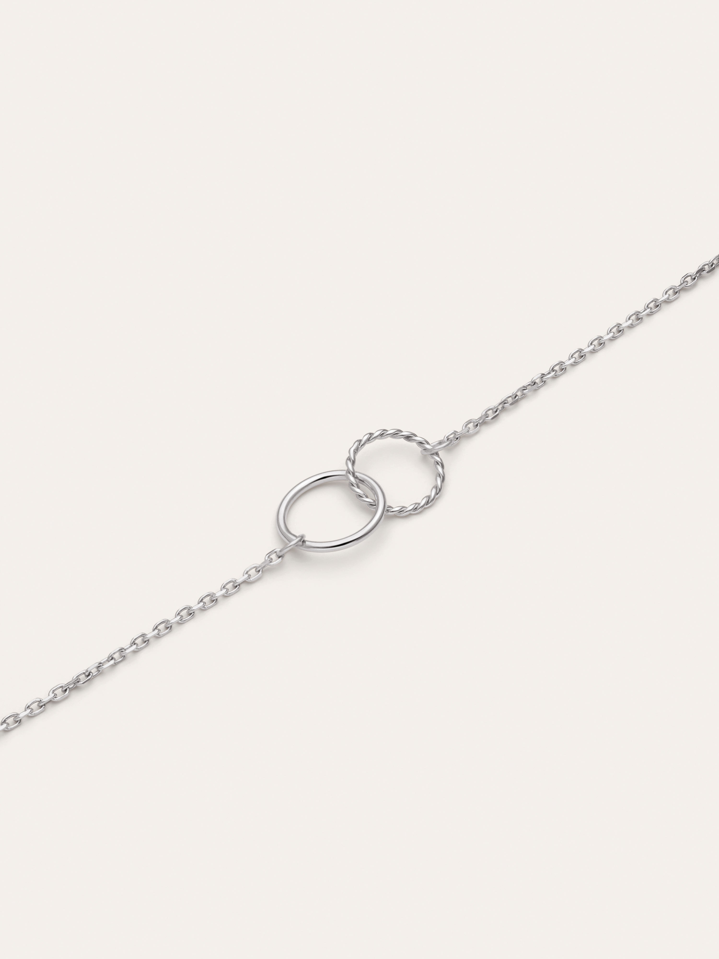 Pulsera Circles Twist Acero