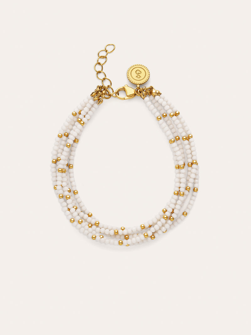 Cleopatra Blanch Steel Bracelet, Gold-Plated