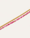 Pulsera Cleopatra Pink Acero Baño Oro