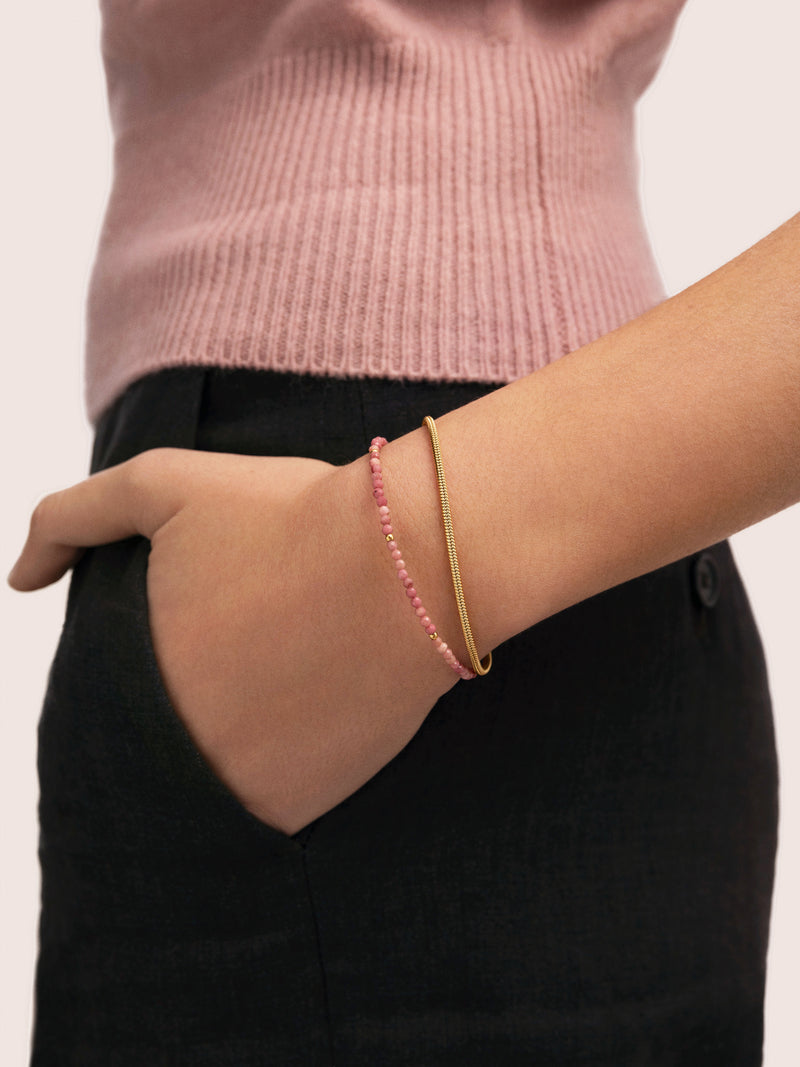Cleopatra Rose Armband, Edelstahl vergoldet