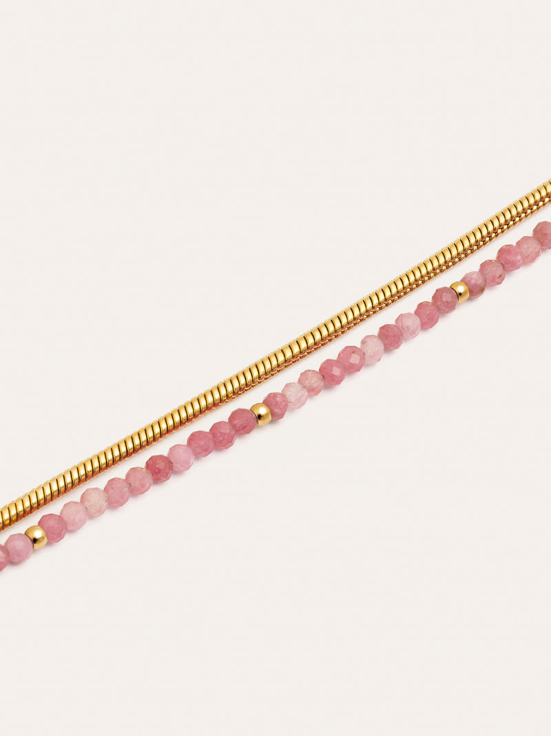 Cleopatra Rose Armband, Edelstahl vergoldet