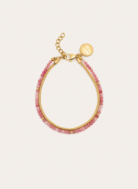 Cleopatra Rose Armband, Edelstahl vergoldet