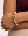Pulsera Color Bomb Acero Baño Oro