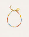 Pulsera Crystals Pastel Acero Baño Oro