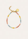 Pastell Kristall Armband Edelstahl Vergoldet