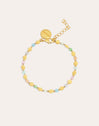 Crystal Solar Stainless Steel Gold Bracelet