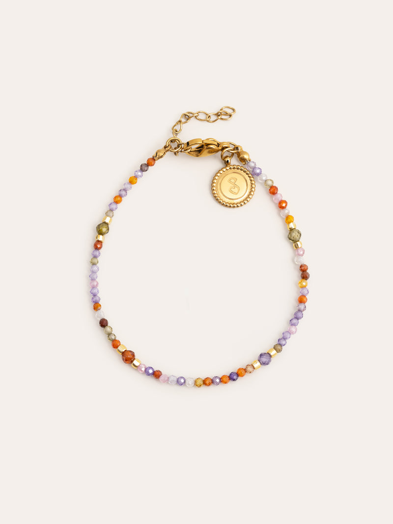 Crystal Summer Armband Edelstahl, vergoldet