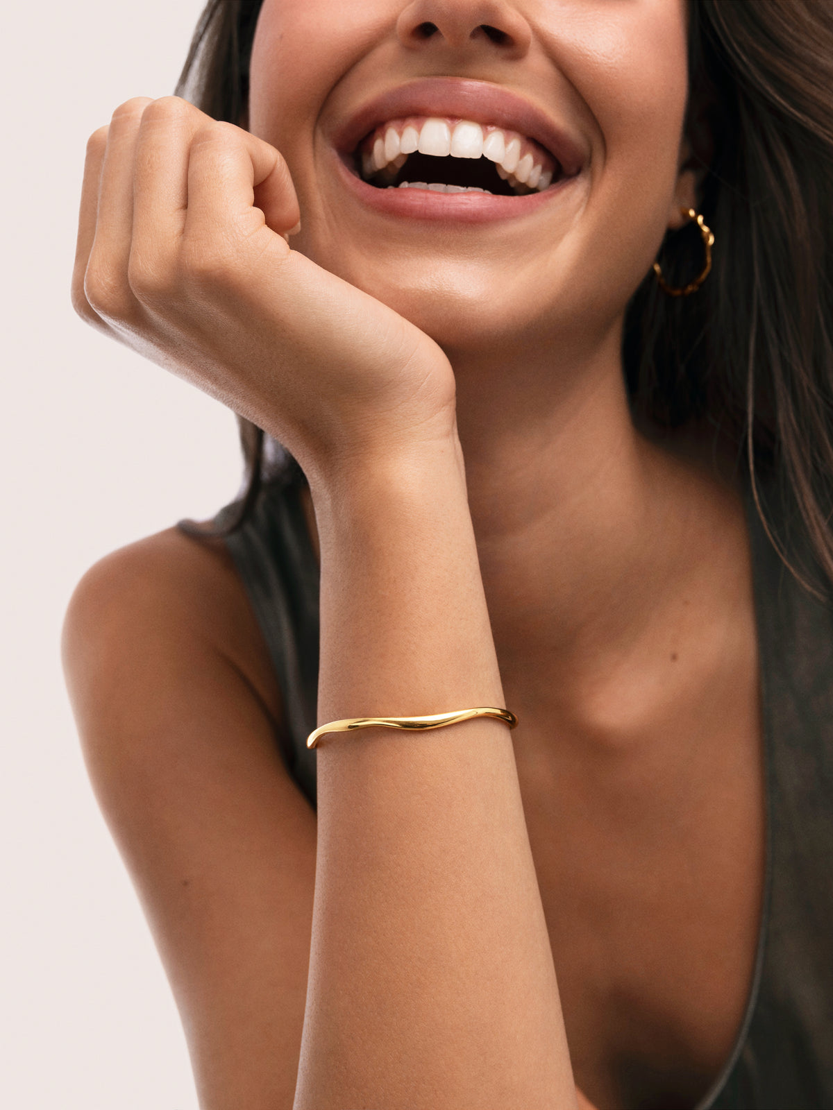 Brazalete Dane Acero Baño Oro - vista 4