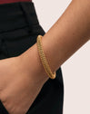 Disco Stainless Steel Gold Bracelet