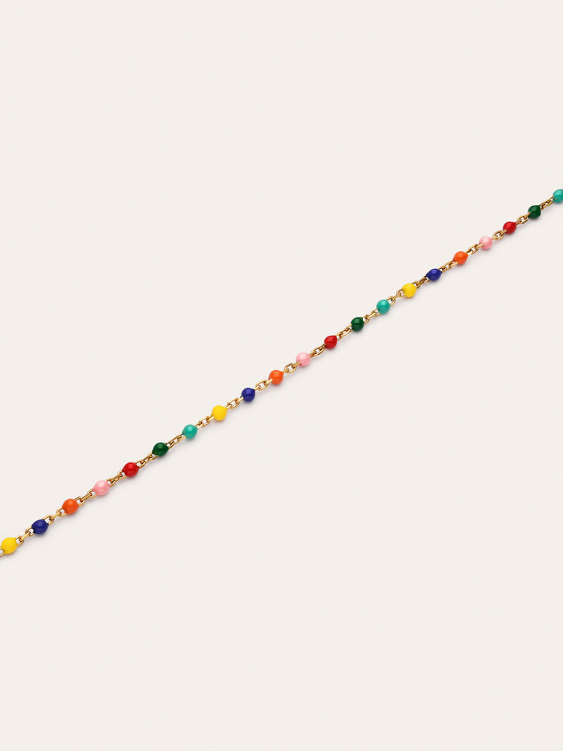 Bracciale Dots Colors Enamel Acciaio