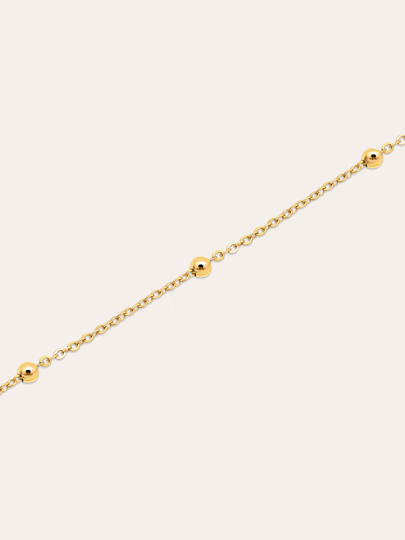 Dots Armband Silber, vergoldet