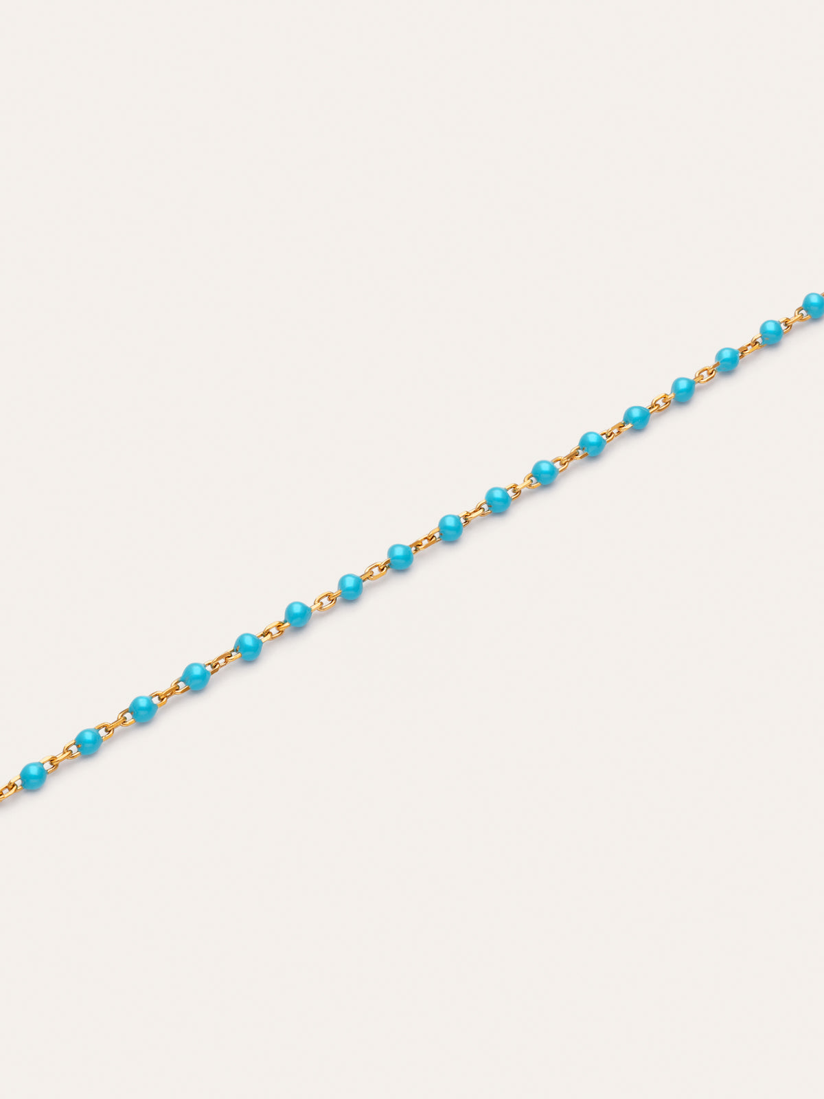 Imagen detalle de Pulsera Dots Turquoise Enamel Acero Baño Oro