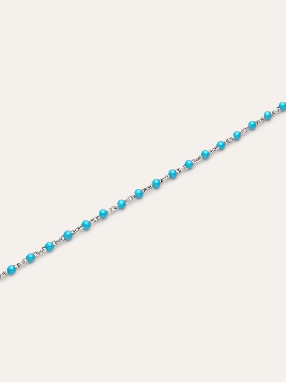 Imagen detalle de Pulseira Dots Turquoise Enamel Aço
